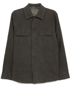 N.Peal Cashmere Scala Shirt - Green
