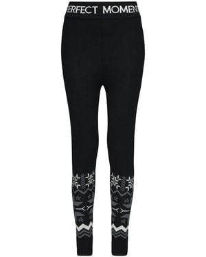 Perfect Moment Nordic Wool Leggings - Black