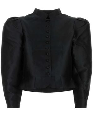 D'Estree Amoako Puff-Sleeve Jacket - Black