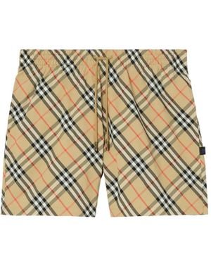 Burberry Costume Da Bagno Check - Neutro