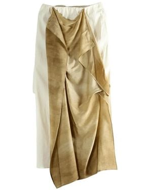 Uma Wang Jupe Mi-Longue Gale À Design Drapé - Metallic