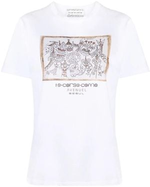 10 Corso Como Seoul Shop Print T-Shirt - White