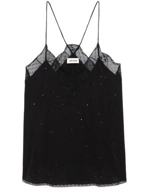 Zadig & Voltaire Christy Silk Top - Black