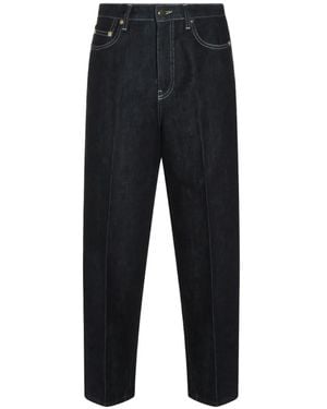 Fabiana Filippi Contrast-Stitch Cropped Jeans - Black