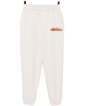Melt Logo-Print Track Trousers - White
