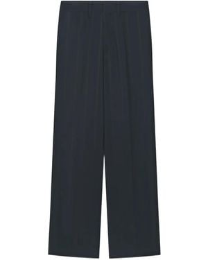 Aeron Jung ストライプ パンツ - ブルー