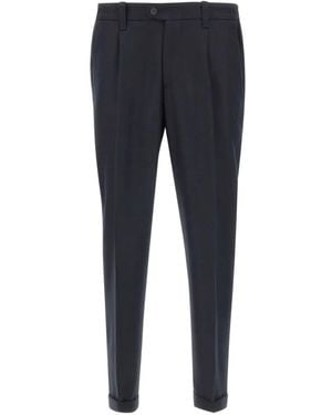 Devore Pantalon À Détails Plissés - Bleu