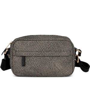 Borbonese Op-Print Cross Body Bag - Grey
