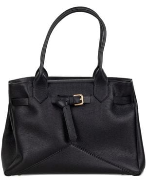 Ballantyne Kate 990 Buckle-Detail Tote Bag - Black