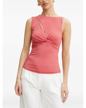 Marciano Cut-out detail knot-detail top - Rot