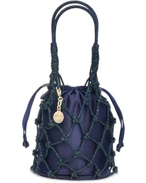 Judith Leiber Sac À Main Sparkle À Ornements En Cristal - Bleu
