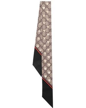 Gucci Foulard Gg Bees - Neutre