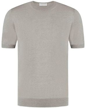 Marco Pescarolo Ribbed T-Shirt - Grey