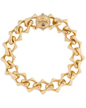 Emanuele Bicocchi Sharp Chain Logo Bracelet - Metallic