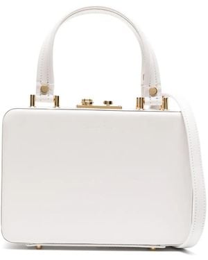 Gianvito Rossi Valì Leather Tote Bag - White