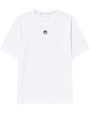 Marine Serre Moon Embroidered T-Shirt - White