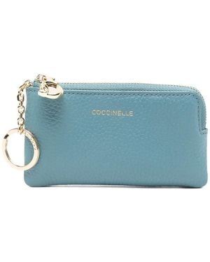 Coccinelle Zip Leather Wallet - Blue
