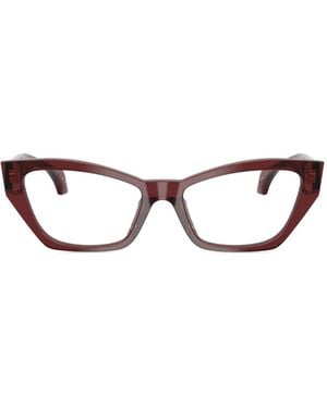 Versace Brille Mit Cat-Eye-Gestell - Rot