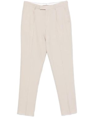 ZEGNA Pleated Tailored Trousers - White