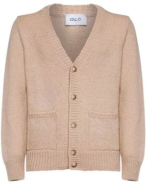 D4.0 V-Neck Cardigan - Natural