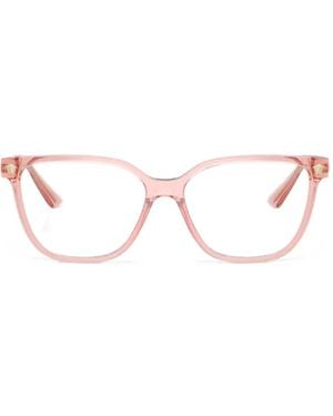 Versace Eckige Medusa Head Brille - Pink