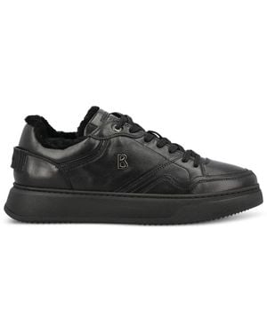 Bogner Logo-Plaque Leather Trainers - Black