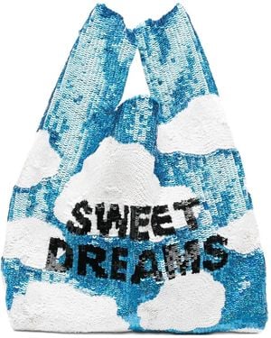 Ashish Sequin-Embellished Tote Bag - Blue
