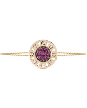 Officina Bernardi 18Kt Small Senzatempo Ruby And Diamond Bracelet - Pink