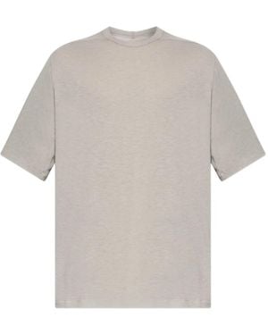 Rick Owens T-Shirt Girocollo A Maniche Corte - Bianco