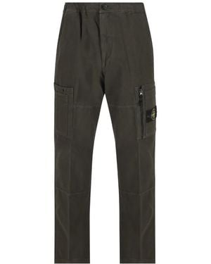 Stone Island Ripstop-Cotton Cargo Trousers - Grey