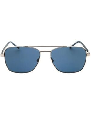 HUGO Rectangle-Frame Sunglasses - Blue