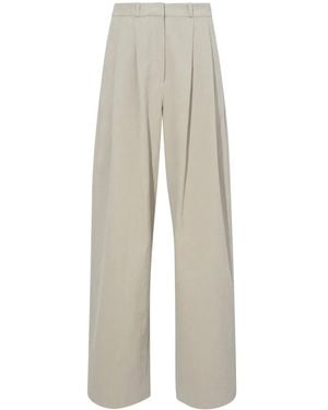 Proenza Schouler Amber High-Waisted Tailored Trousers - White