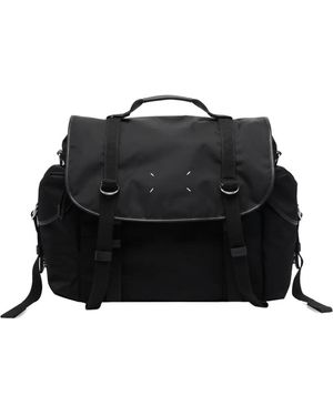 Maison Margiela Buckle-Closure Shoulder Bag - Black
