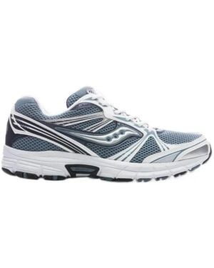 Saucony Grid Legacy Mesh-Panelled Sneakers - White