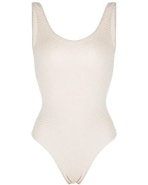 Anine Bing Jace One-Piece Swimsuit - White