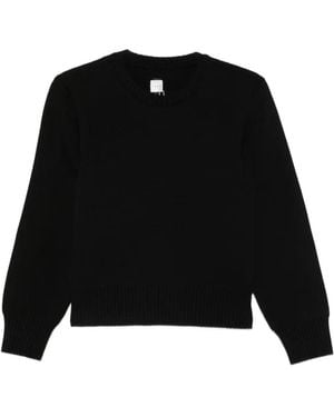 TOTEME Ribbed-Knit Wool Sweater - Black