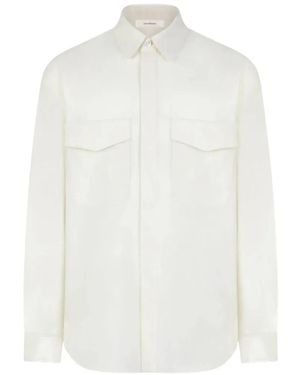 Umit Benan Jonah Virgin Wool Overshirt - White