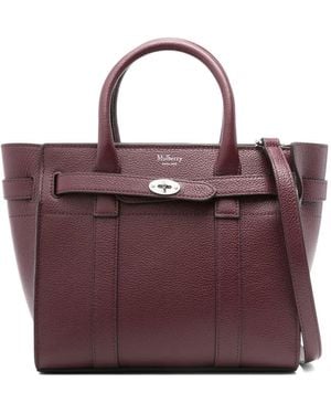 Mulberry Bayswater Leather Tote Bag - Purple