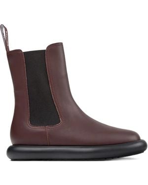 Camper Onda Elastic-Panelled Platform Boots - Brown