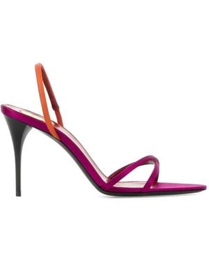 Saint Laurent Justify Pointed Andals - Pink