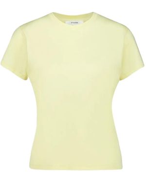 FRAME Camiseta Con Cuello Redondo - Amarillo