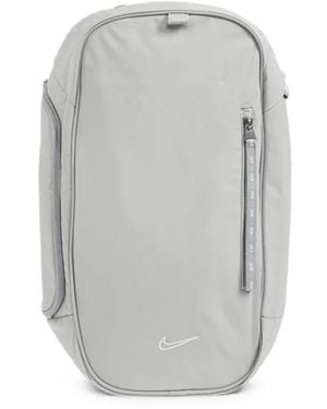 Nike Logo-Embroidered Backpack - Gray