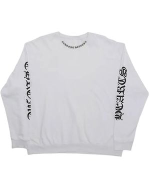 Chrome Hearts Logo-Print Long Sleeve T-Shirt - Grey