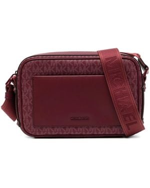 Michael Kors Large Maeve Signature Logo Bag - Purple