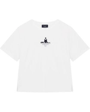 Emporio Armani グラフィック Tシャツ - ホワイト