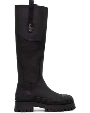 Filling Pieces Chunky-Sole Knee-High Boots - Black