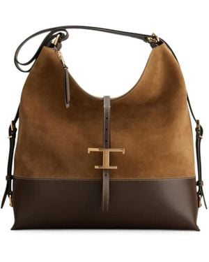 Tod's T Timeless Shoulder Bag - Brown