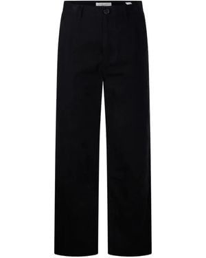 DUNST Straight-Leg Trousers - Black