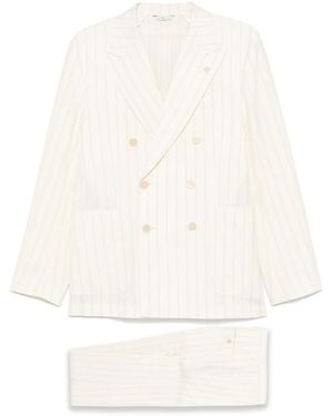 Manuel Ritz Completo Due Pezzi A Righe - Bianco