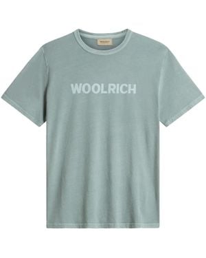 Woolrich ロゴ Tシャツ - ブルー